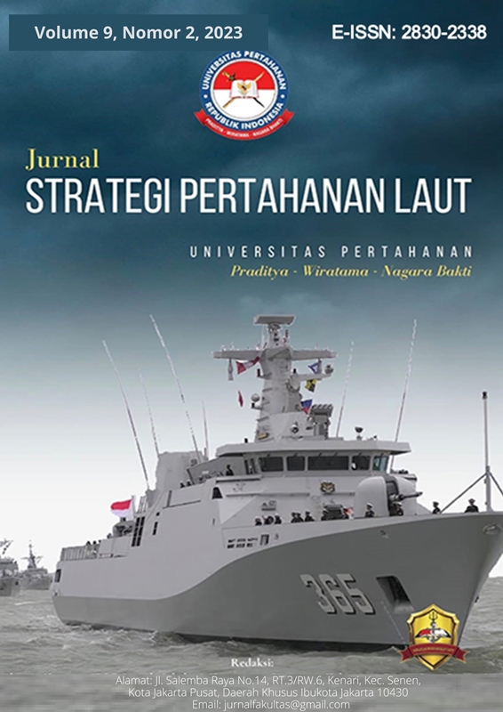 					View Vol. 9 No. 2 (2023): Jurnal Strategi Pertahanan Laut
				