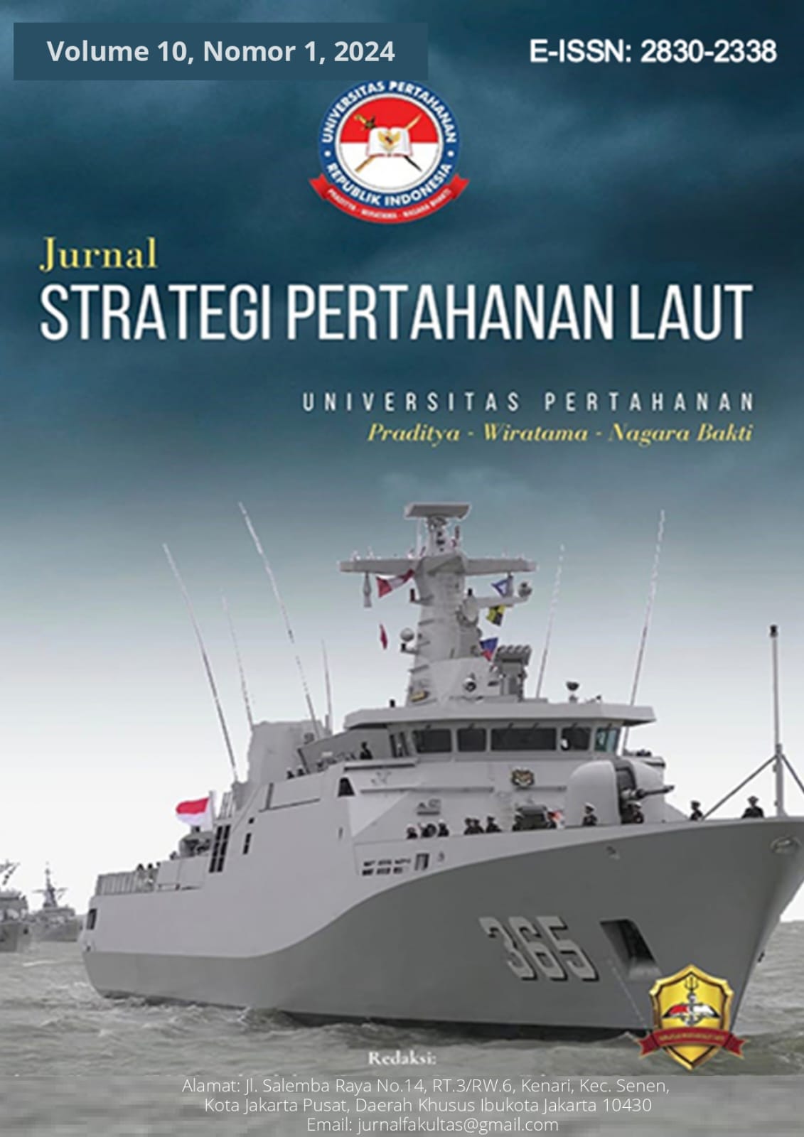 					View Vol. 10 No. 1 (2024): Jurnal Strategi Pertahanan Laut
				