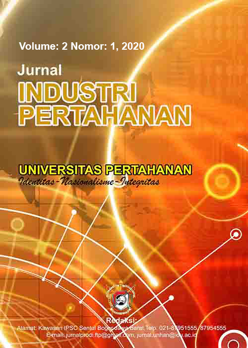 					View Vol. 2 No. 1 (2020): Jurnal Industri Pertahanan
				