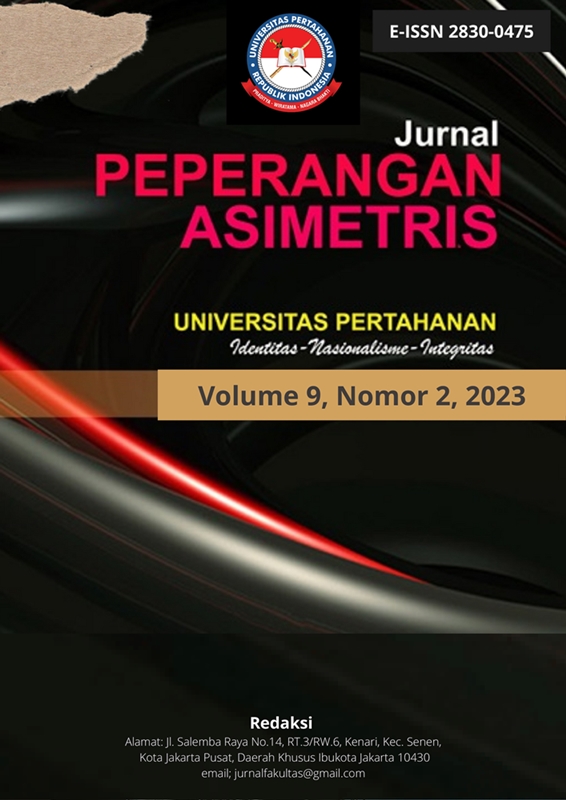 					View Vol. 9 No. 2 (2023): Jurnal Peperangan Asimetris
				